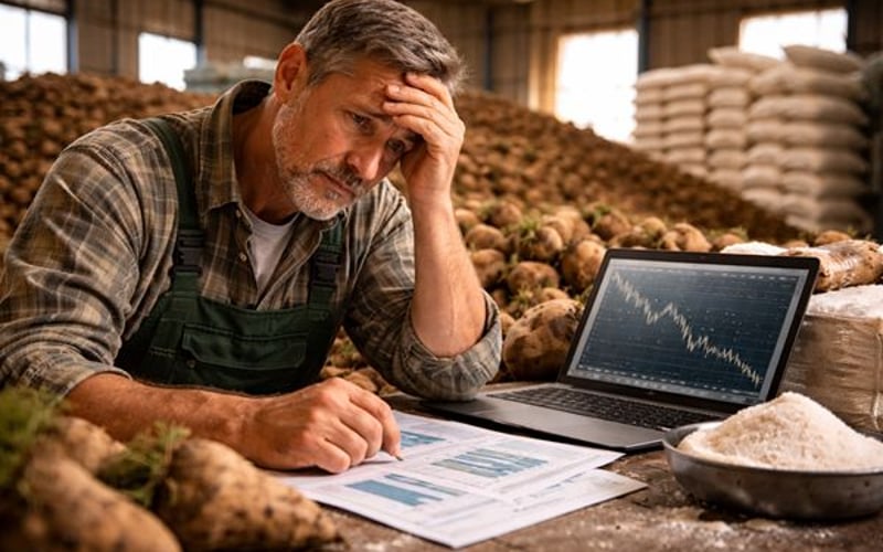 Zuckerrübenmarkt: Futures für weißen Zucker fallen, EU-Barpreise stabilisieren sich