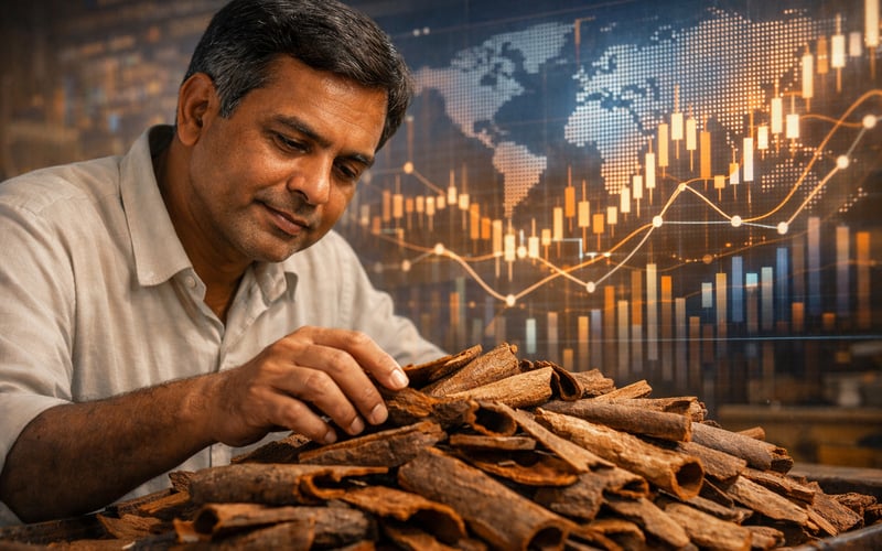 Indian Organic Cassia Steady in Delhi as Monsoon Eases Logistics Risk