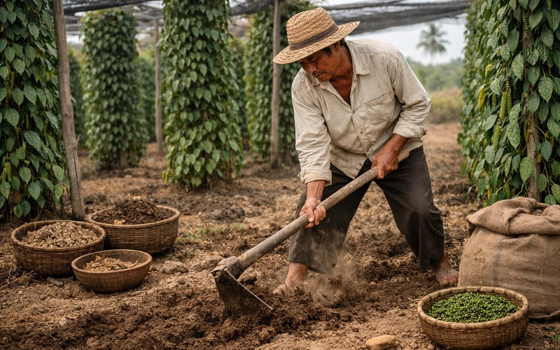 Indian Pepper Flat but Undersupplied as Weak Monsoon Bites