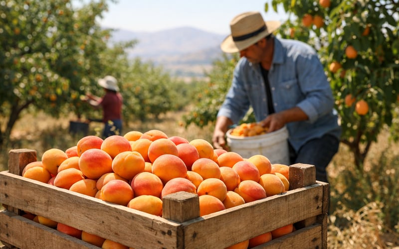 Türkische getrocknete Aprikosen steigen leicht, da heißes Malatya-Wetter auf robuste EU‑Nachfrage trifft