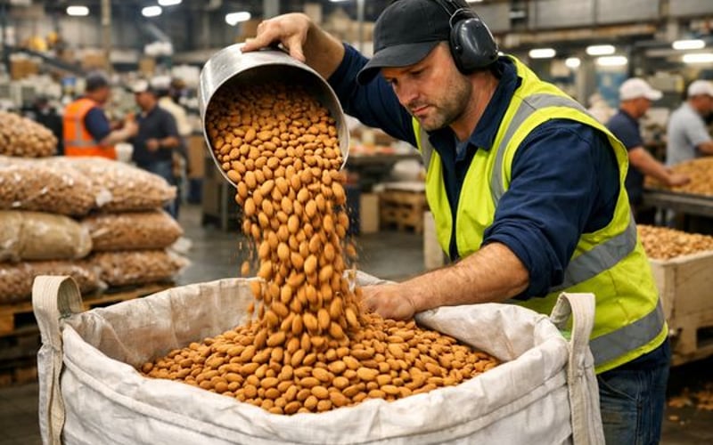 Le marché des amandes devient haussier alors que la récolte de Californie décroît et que la qualité australienne se dégrade
