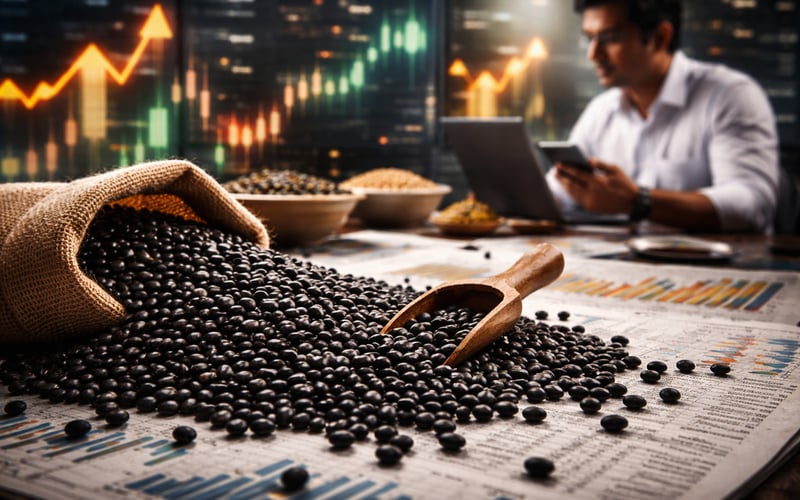 Black Gram Firms on Mill Buying as New Kharif Supply Emerges