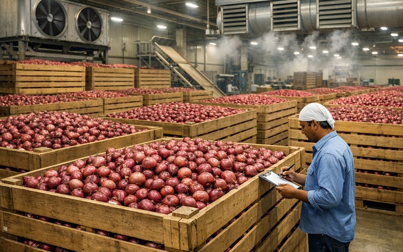Indian Onion Market Tightens as Pune Shortage Meets Policy Intervention