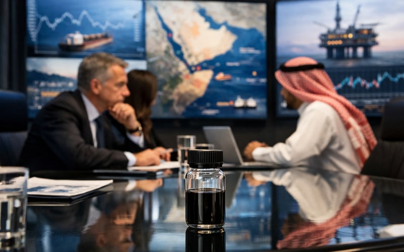 Petróleo Bruto Sobe à Medida que Riscos no Mar Vermelho Transformam ‘Plano B’ Saudita em Novo Gargalo