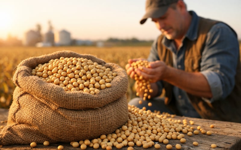 Soybeans Under Pressure as Big US Crop Meets Softer Oil Demand