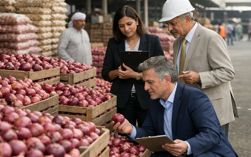 Onion Markets Steady: Indian Dehydrated vs. Egyptian Fresh FOB Signals