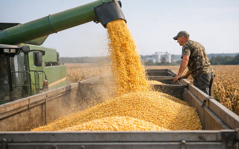 Цены на украинскую кукурузу немного растут на фоне активного экспорта через Черное море
