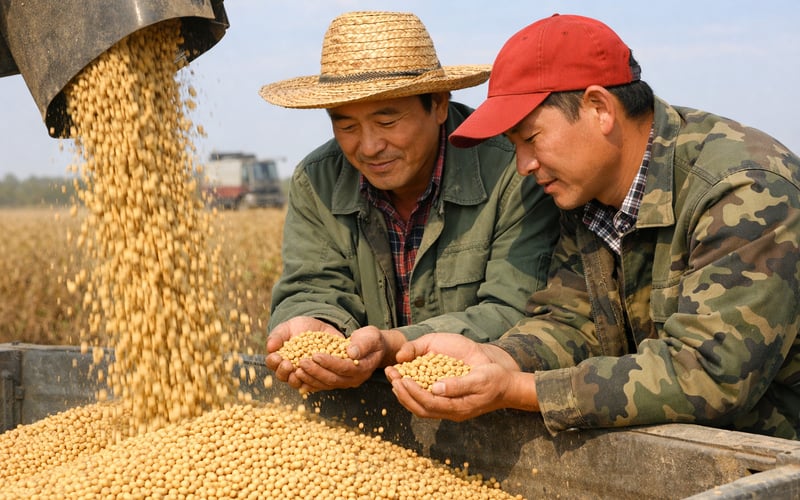 Soja non OGM de Chine : pic saisonnier des exportations et demande asiatique soutenue