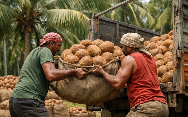 India’s Coconut Export Boom Reshapes Global Coconut Trade