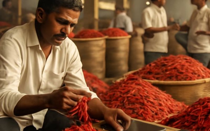 Indian Chilli Prices Steady at High Levels as Heat Builds in Andhra