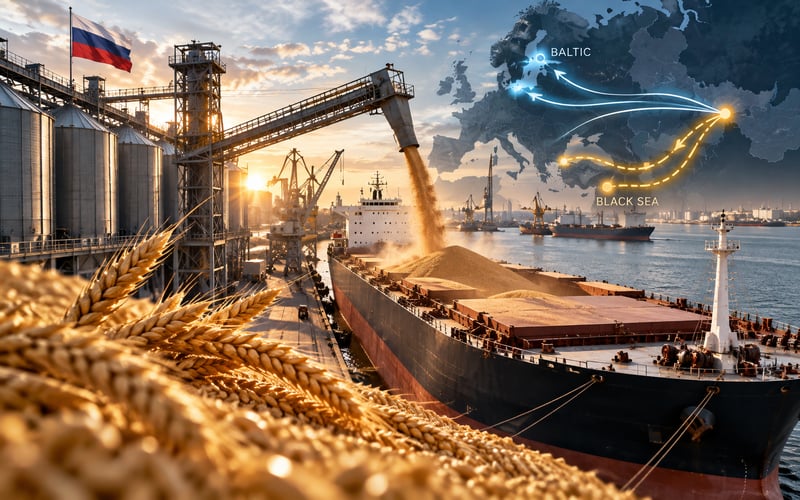 Wheat Market: Russian Logistics Squeeze Reshapes Black Sea Trade