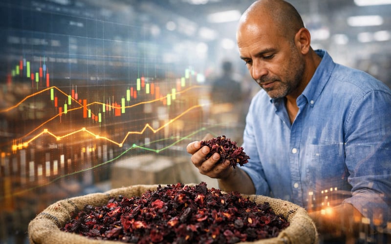Egyptian Hibiscus FOB Cairo Edges Softer but Holds Narrow Range