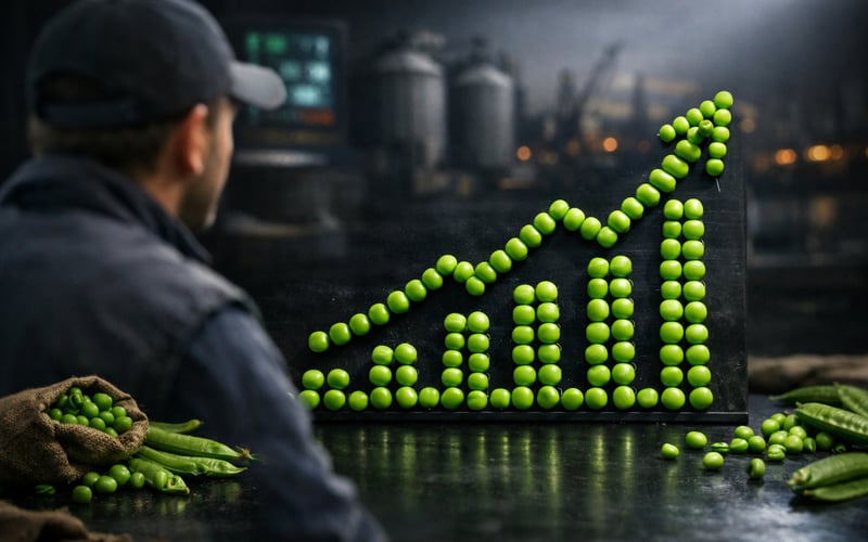 Ukrainian Pea Prices Hold Steady in Odesa Amid Firm Supply and Soft Exports