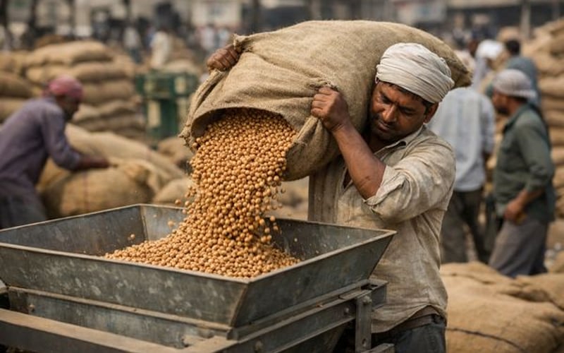 भारतीय चने दबाव में: किसान संकट, खरीददार का अवसर