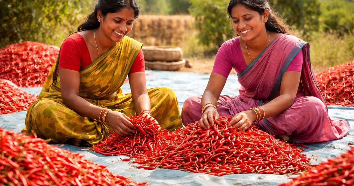 Indian Chilli Market 2026: Higher Acreage, Weather Risk, Firm Prices ...
