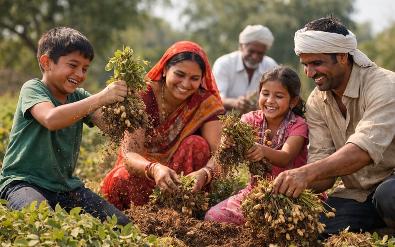 Indian MSP Support Caps Downside in Weak Peanut Market