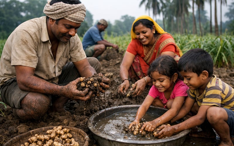 Indian Dried Ginger Eases Slightly as Monsoon Signals Mixed Supply Risk