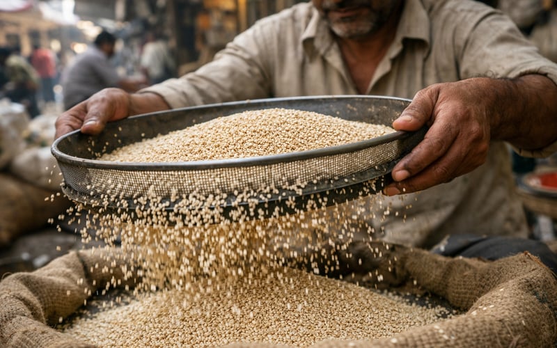 Sesame seeds steady in New Delhi as low arrivals cap downside