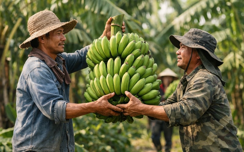 Bananenhandel unter Druck: Ausfälle in Myanmar stützen stabile Chippreise