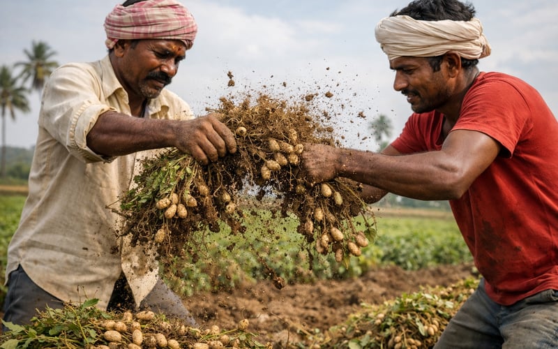 Indian Peanut Acreage Jumps as Cotton Loses Ground – Monsoon Risk Looms