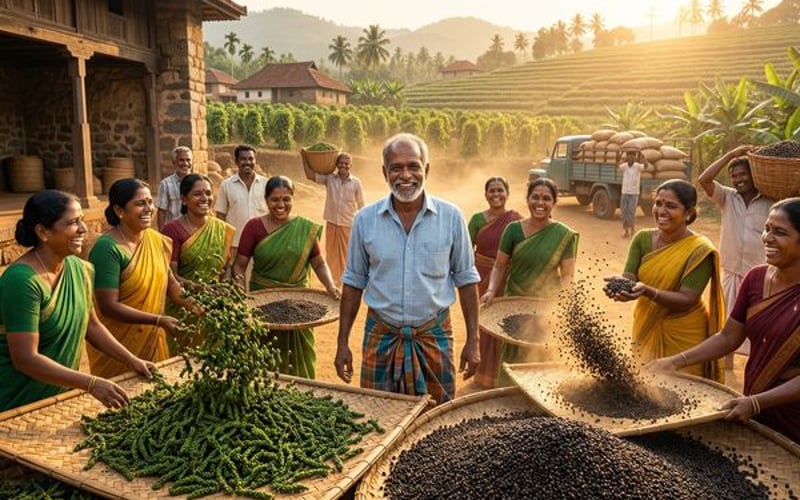 Le poivre noir indien se maintient face aux tensions géopolitiques