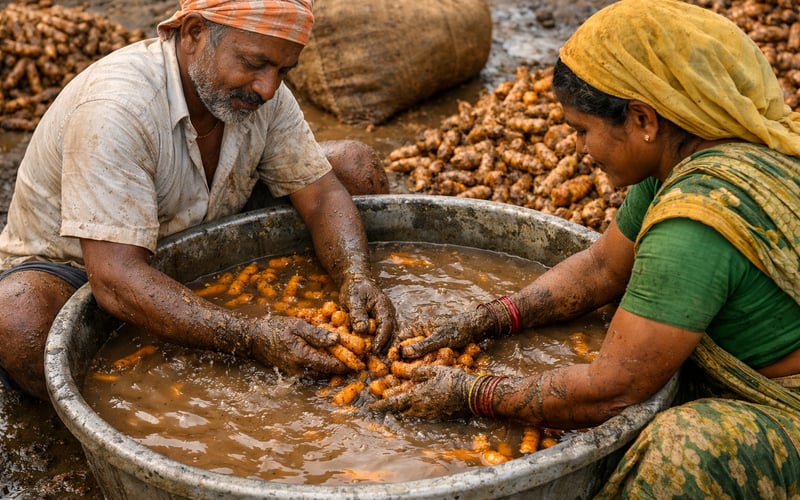 Les prix du curcuma indien s’assouplissent légèrement à l’approche de la mousson