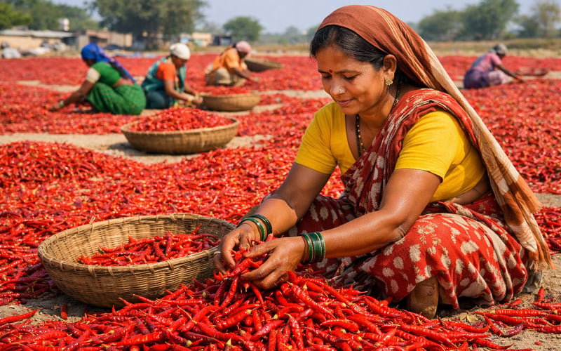 China’s Red Chilli Rejections Put Indian Export Rally at Risk