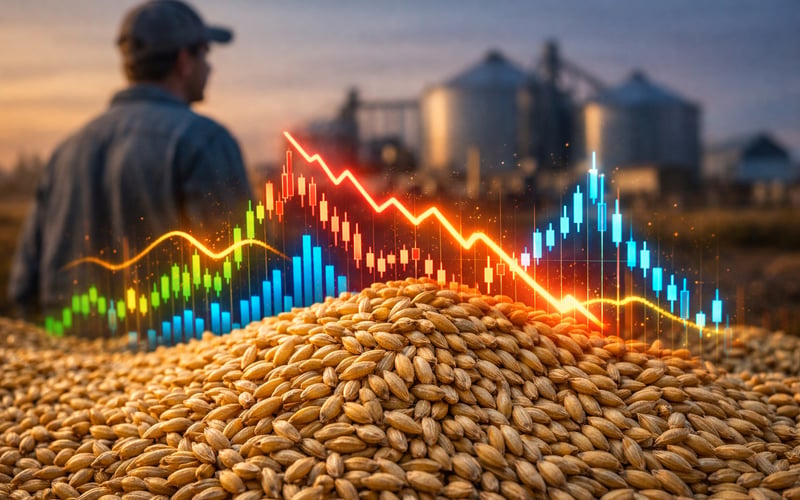 Barley Market Under Pressure as Energy Prices Slide and Demand Waits