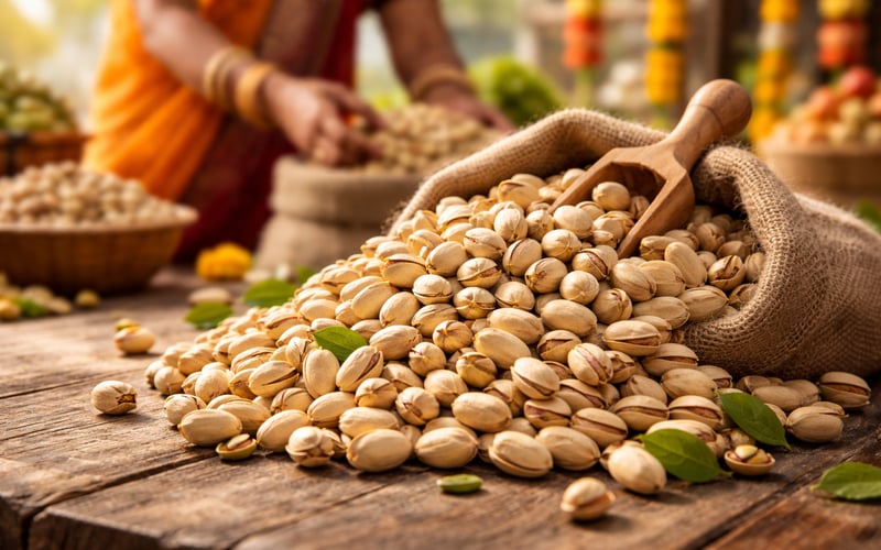 Indian Festive Buying Lifts Pistachio Prices as Supply Tightens
