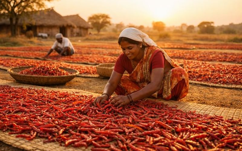 कड़ा भारतीय मिर्च स्टॉक्स जून में कीमतों में उछाल के लिए मंच तैयार कर रहे हैं