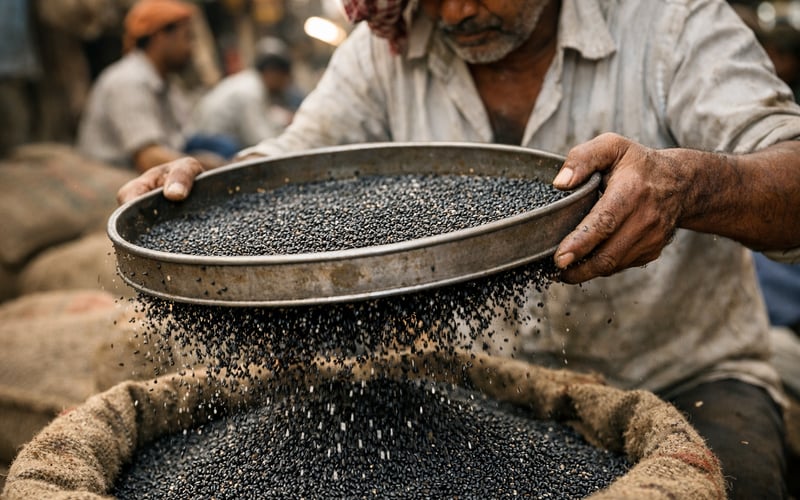 Indian Black Sesame Tightens as East Asia Drives Quality‑Led Rally