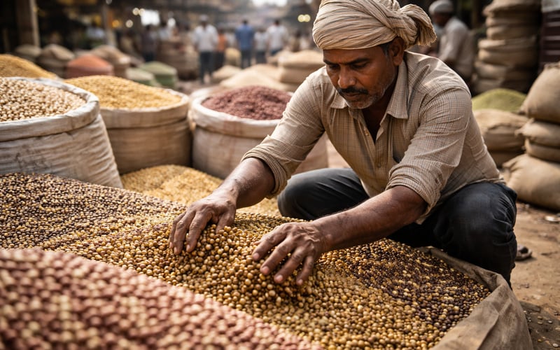 Moth Bean Rally Tightens Indian Pulses Balance While FOB Bean Values Stay Mixed