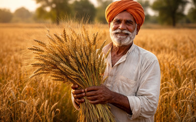 Indian Wheat Turns Mixed as Government Auctions Meet Festive Demand
