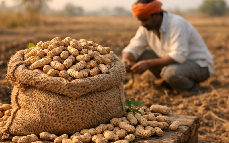 Indian Peanut Prices Firm as Weak Monsoon Checks Groundnut Sowing