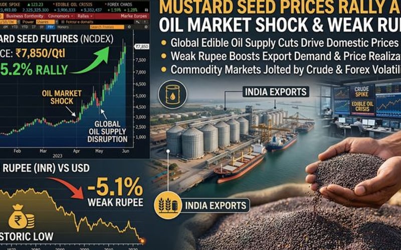 Mustard Seeds Rally on Oil Market Shock and Weak Rupee