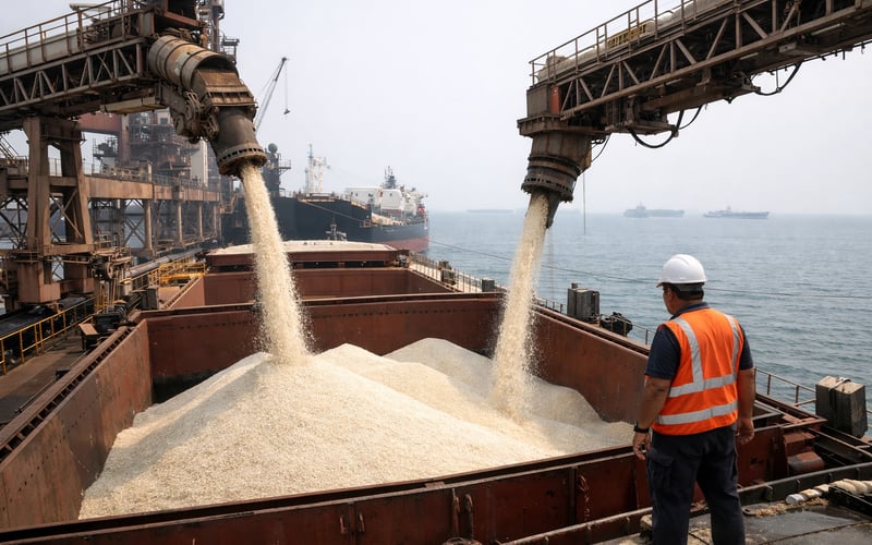 Mercado de Arroz Equilibra Riscos de Monção Fraca com Estoques Elevados e FOBs Estáveis