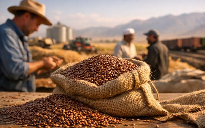 Precios de Semillas de Lino Estables pero Divergentes en Canadá, India y Kazajistán