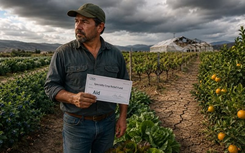 L'aide de 1,5 milliard d'euros du USDA pour les cultures spécialisées : qui en bénéficie et quels sont les risques restants ?