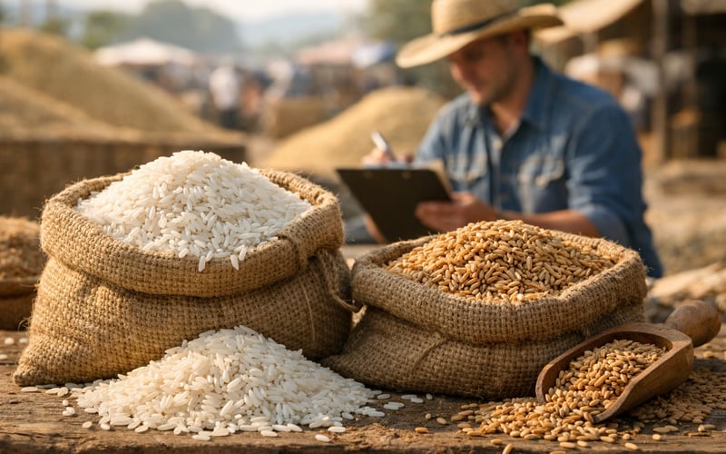 Le marché du riz s’assouplit : le CBOT se raffermit tandis que les valeurs FOB asiatiques dérivent à la baisse