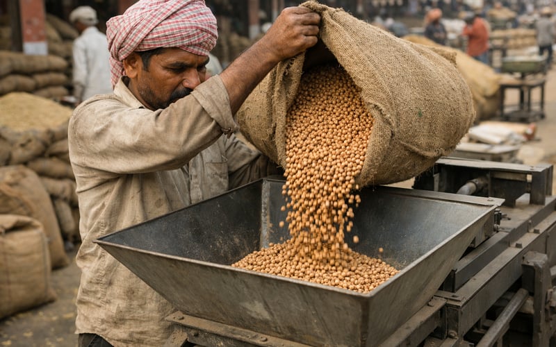 Muted Demand Weighs on Chickpeas as Indian Buyers Stay Cautious