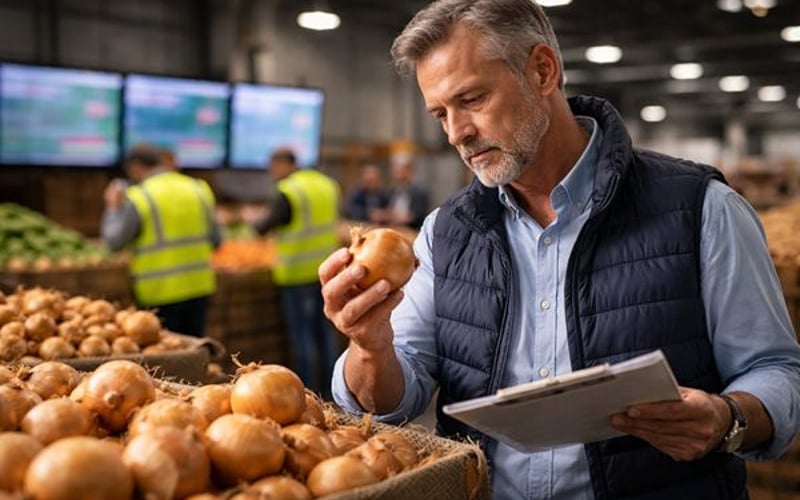 Preise für ukrainische Zwiebeln rutschen ab, da Lagerbestände einen schwachen Markt überschwemmen