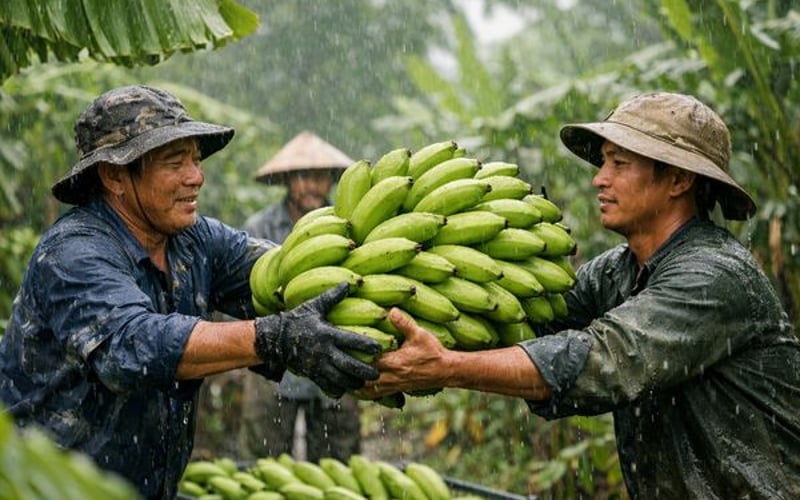 Le marché des chips de banane reste stable alors que la météo aux PH et au VN devient plus humide