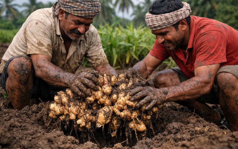 Indian dried ginger prices hold steady amid weak monsoon signals