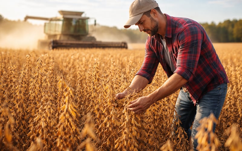 Soybeans Caught Between Harvest Pressure and Strong Export Pull