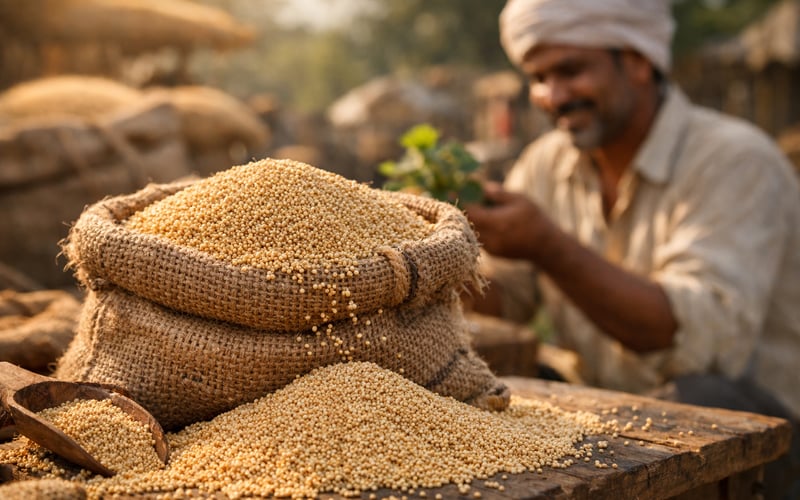 Amaranth Seeds Edge Higher as Monsoon Revives in India