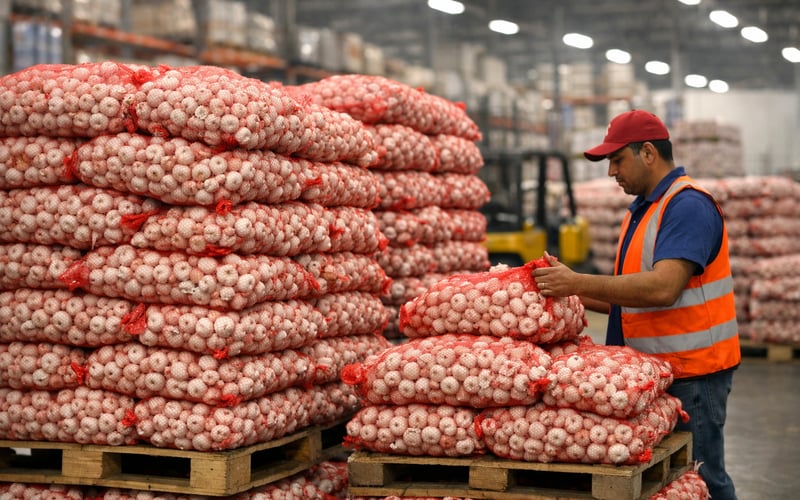 Garlic Prices Hold Steady as India Monsoon Risks Meet Firm Egyptian Supply