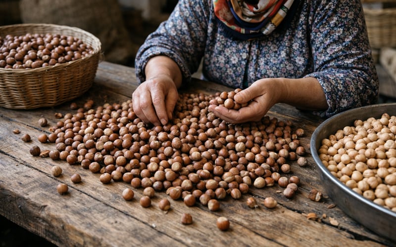 Turkish Hazelnuts Ease Lower as New-Crop Pressure Meets Cautious Demand