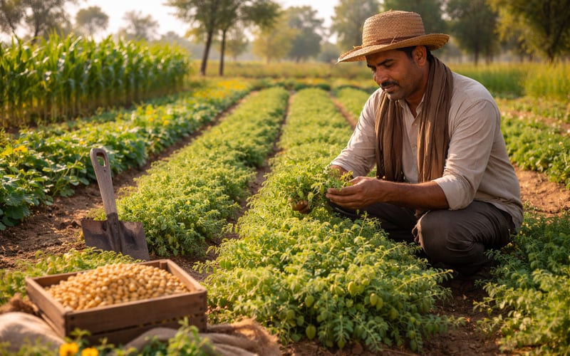 Indian Chickpeas Edge Higher on Firm Mandi Rates and Tight Nearby Supply