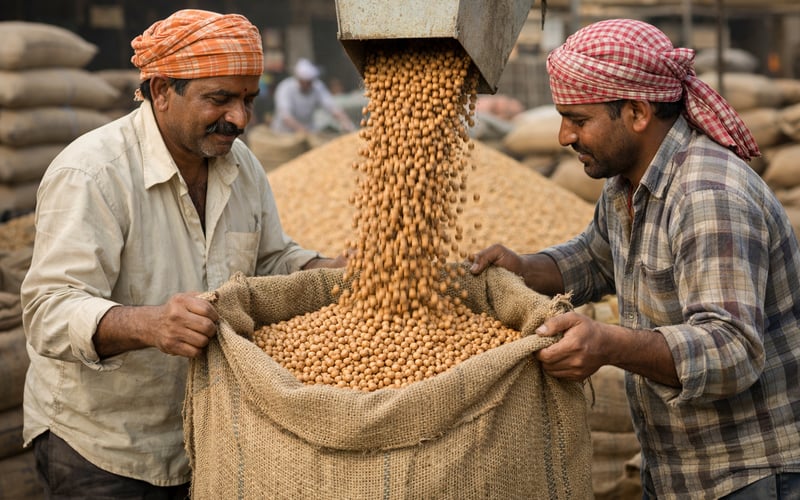 Indian Chickpeas Ride Festive Demand as Global Supply Risks Build