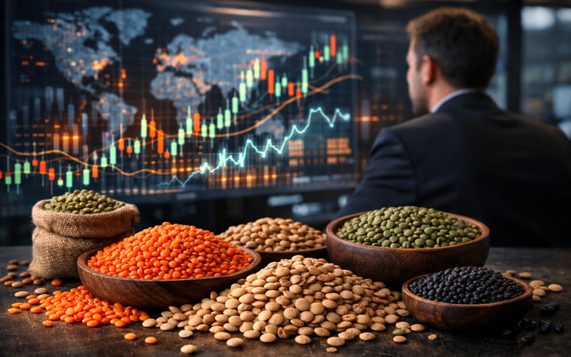 Marché des lentilles : marché en range pour l’instant, risques météo et d’achats publics en hausse